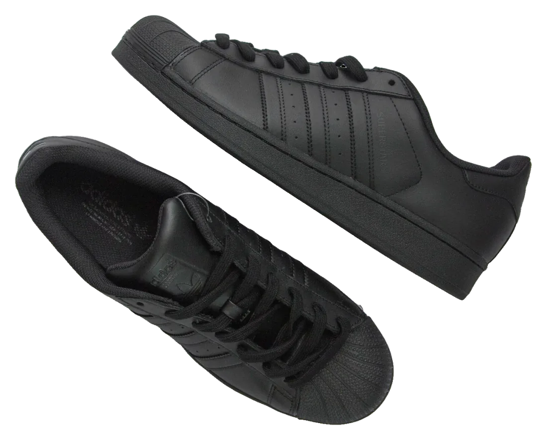 adidas Superstar 'Core Black' — שחור מלא